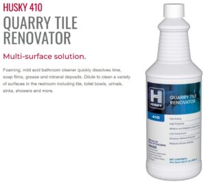 Canberra Husky 410 Acidic Quarry Tile Renovator Lemon Scent-Quart