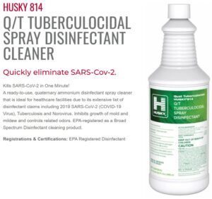 Canberra Husky 814Q Spray Disinfectant Quaternary-12 Quarts/Cs