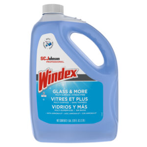 SC Johnson Professional Windex Glass Cleaner w/ Ammonia-D, 4-1 Gallon/cs