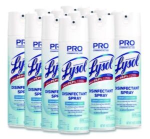 Lysol Professional Disinfectant Spray, Crisp Linen, 19 oz Cans