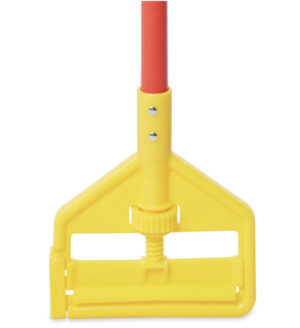 Rubbermaid® Commercial Invader Fiberglass Side-Gate Wet-Mop Handle, 60", Red/Yellow